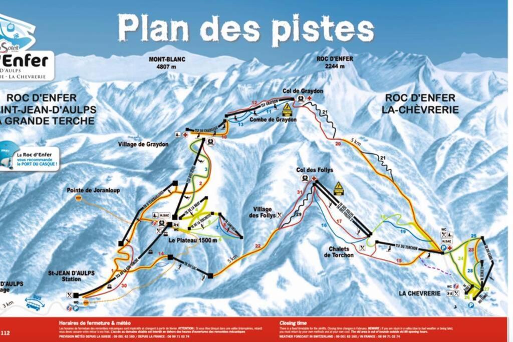 Le Relai S31 - Grand Et Lumineux Studio Avec Coin Montagne 4-6 Pers, Tout Equipe, Avec Wifi, A 30M Des Pistes Avec Un Grand Balcon, Draps Non Compris Saint-Jean-dʼAulps Εξωτερικό φωτογραφία