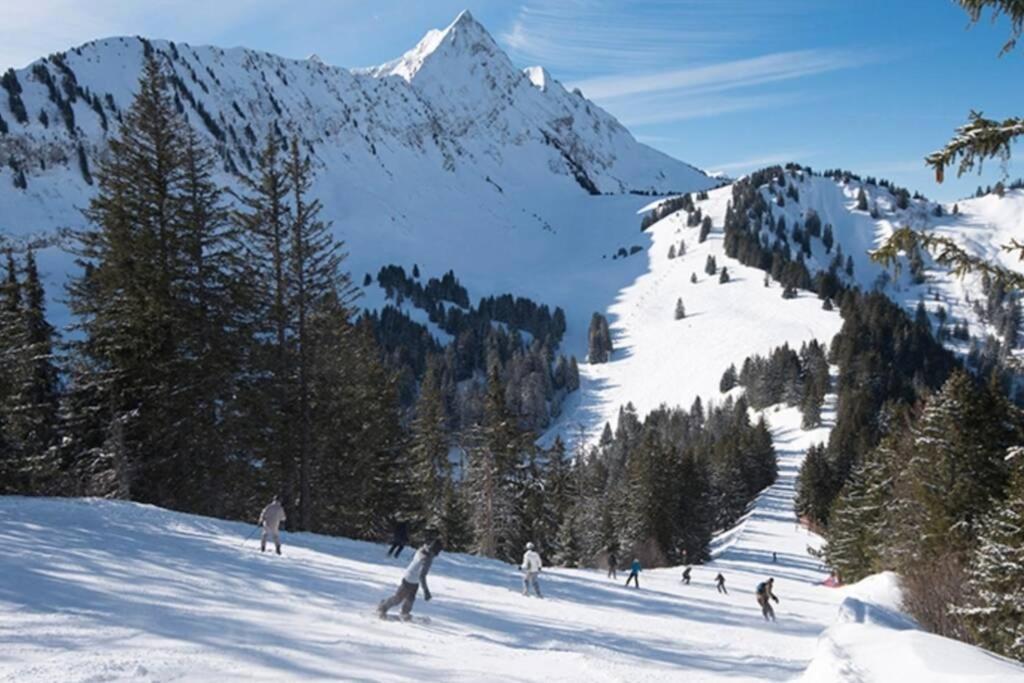Le Relai S31 - Grand Et Lumineux Studio Avec Coin Montagne 4-6 Pers, Tout Equipe, Avec Wifi, A 30M Des Pistes Avec Un Grand Balcon, Draps Non Compris Saint-Jean-dʼAulps Εξωτερικό φωτογραφία